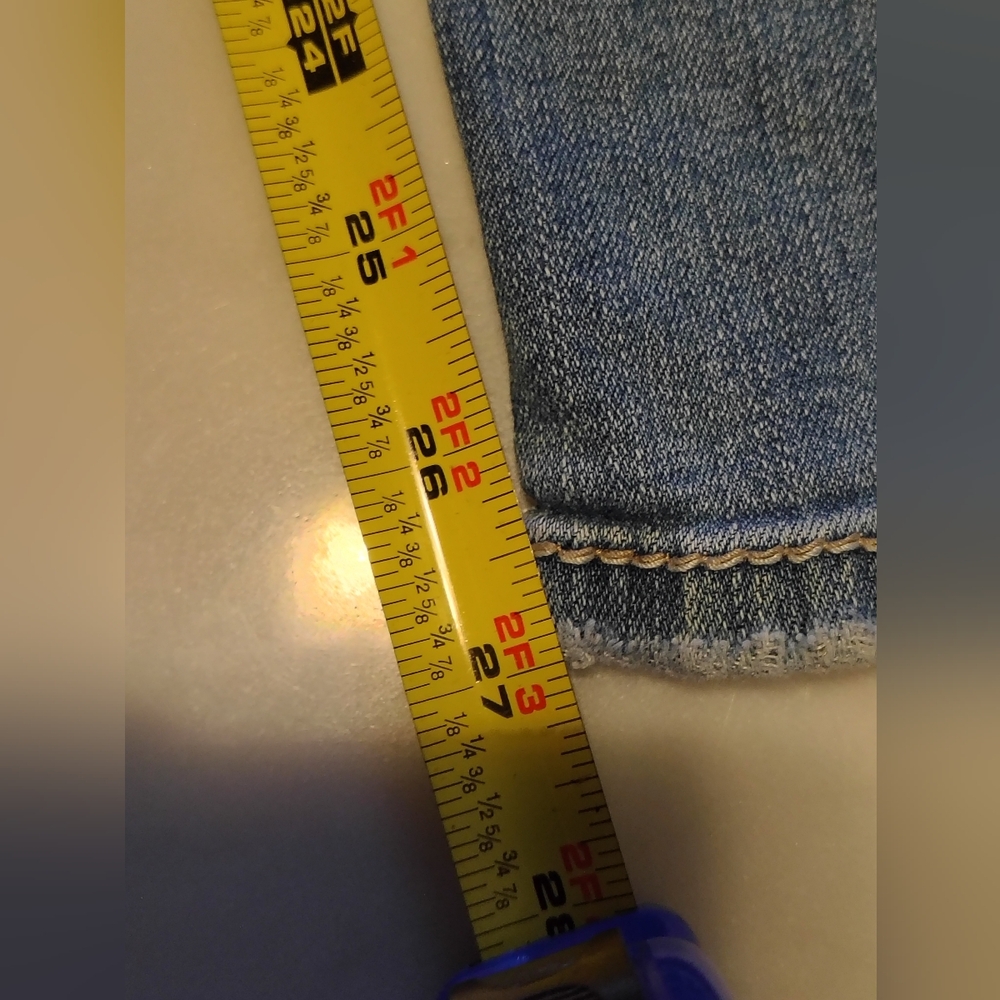 BKE Aiden Vintage Acid Wash Light Blue Denim Straight Leg Jeans Size 28 X 30 - Picture 8 of 11